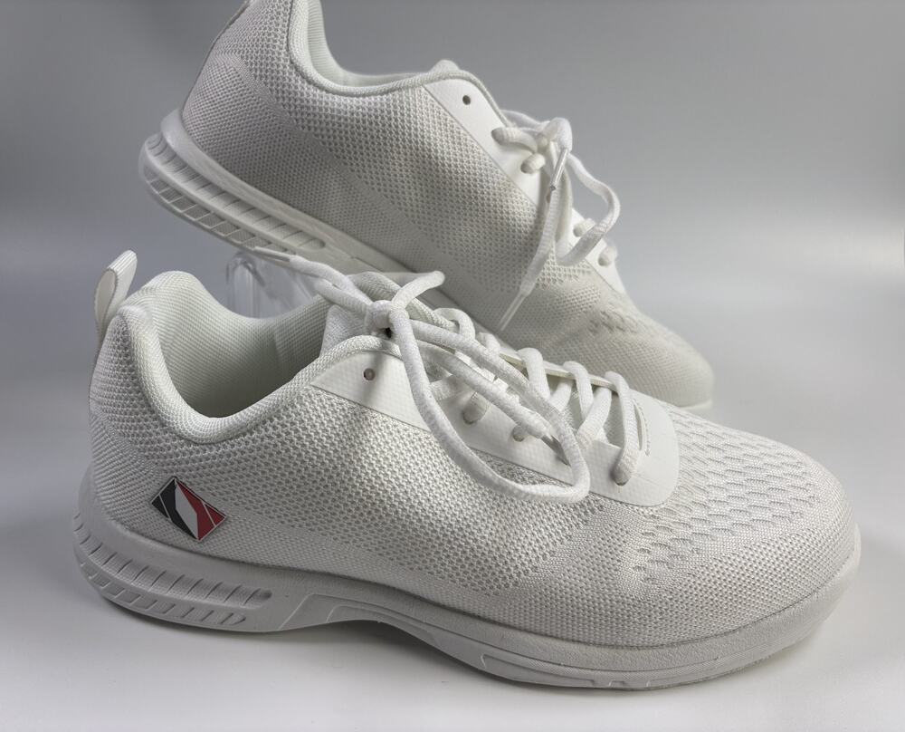 Fenlern Men’s Bowling Breathable Light Weight White Shoe Size 7.5